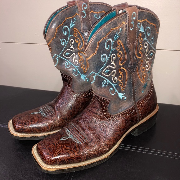 Womens Ariat Fat Baby Square Toe Boots 